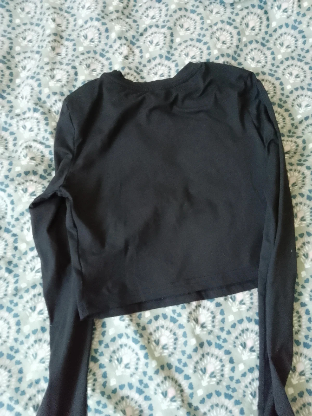 Top preto de manga longa xs 34 – photo 2